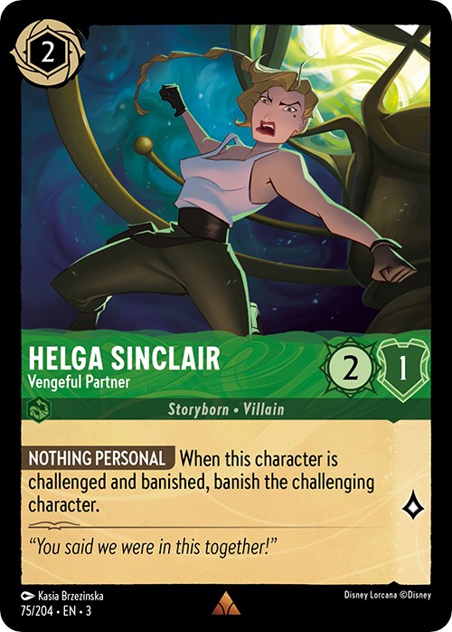 Helga Sinclair - Vengeful Partner (75/204) [Into the Inklands] | Galactic Gamez