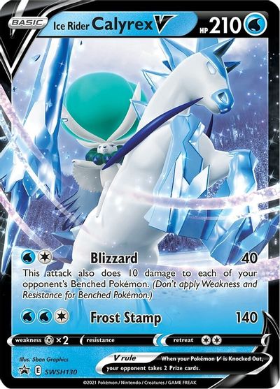 Ice Rider Calyrex V (SWSH130) [Sword & Shield: Black Star Promos] | Galactic Gamez