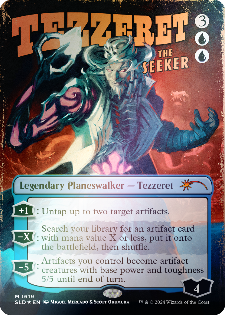 Tezzeret the Seeker (1619) (Rainbow Foil) [Secret Lair Drop Series] | Galactic Gamez