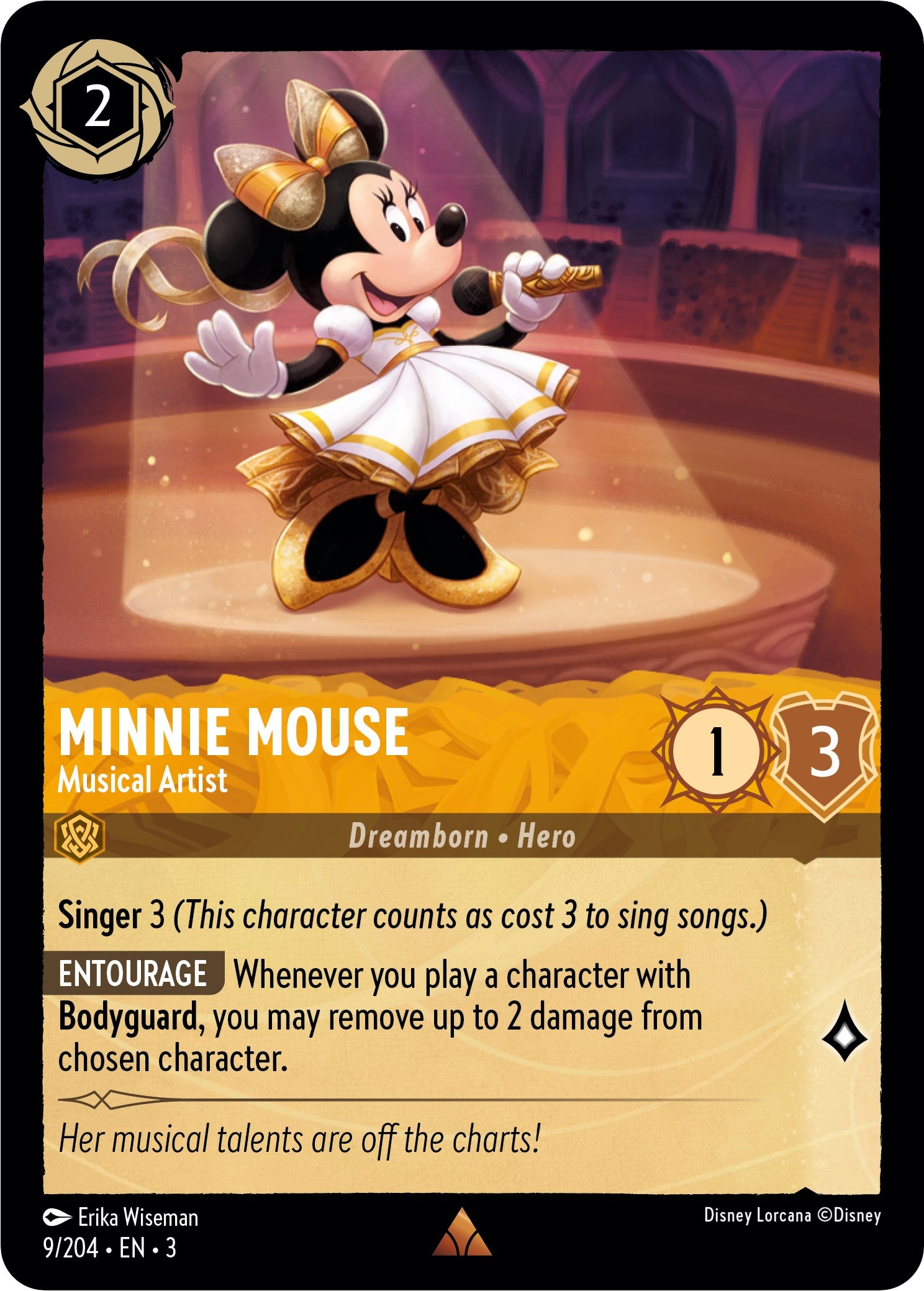 Minnie Mouse - Musical Artist (9/204) [Into the Inklands] | Galactic Gamez