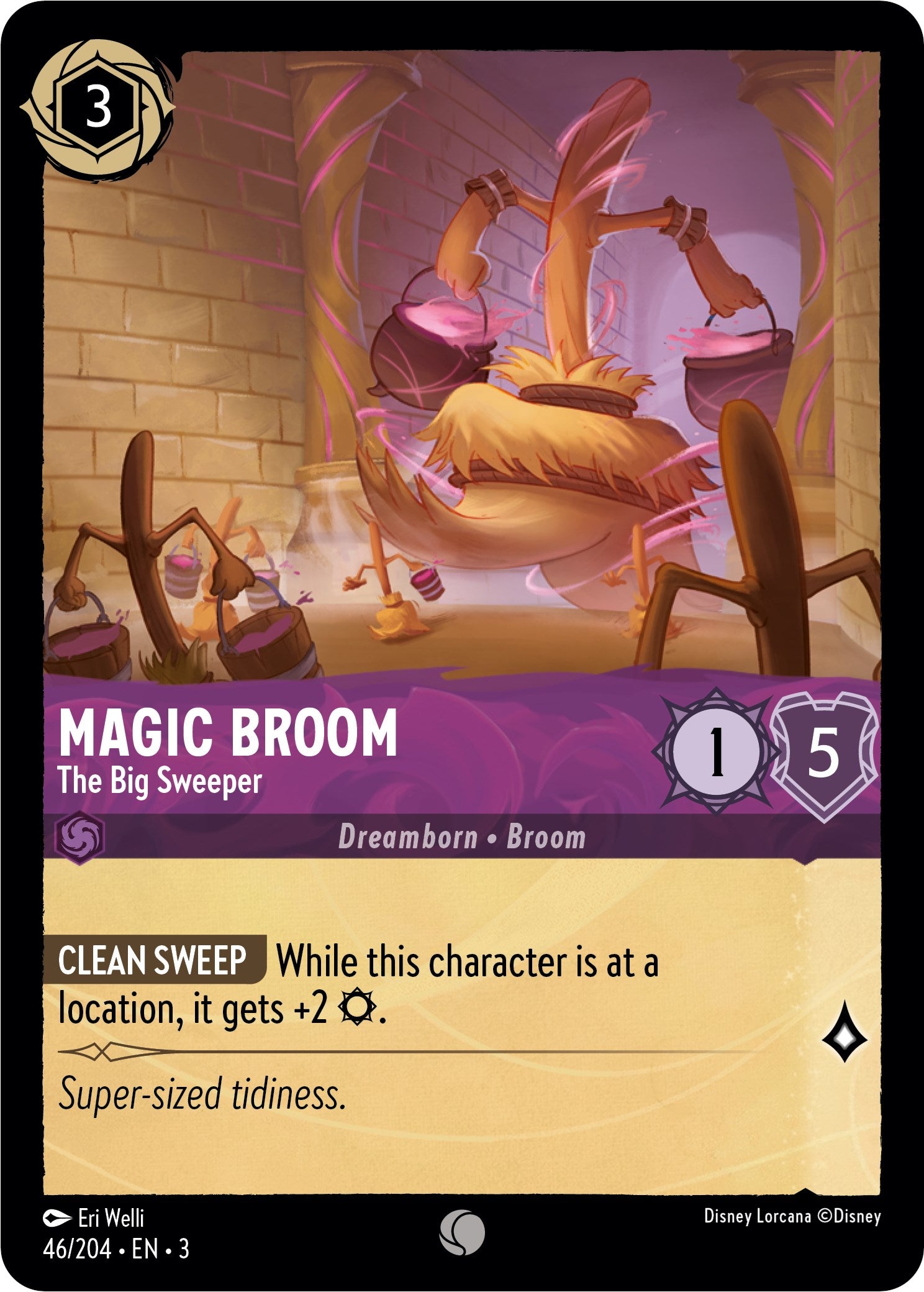 Magic Broom - The Big Sweeper (46//204) [Into the Inklands] | Galactic Gamez