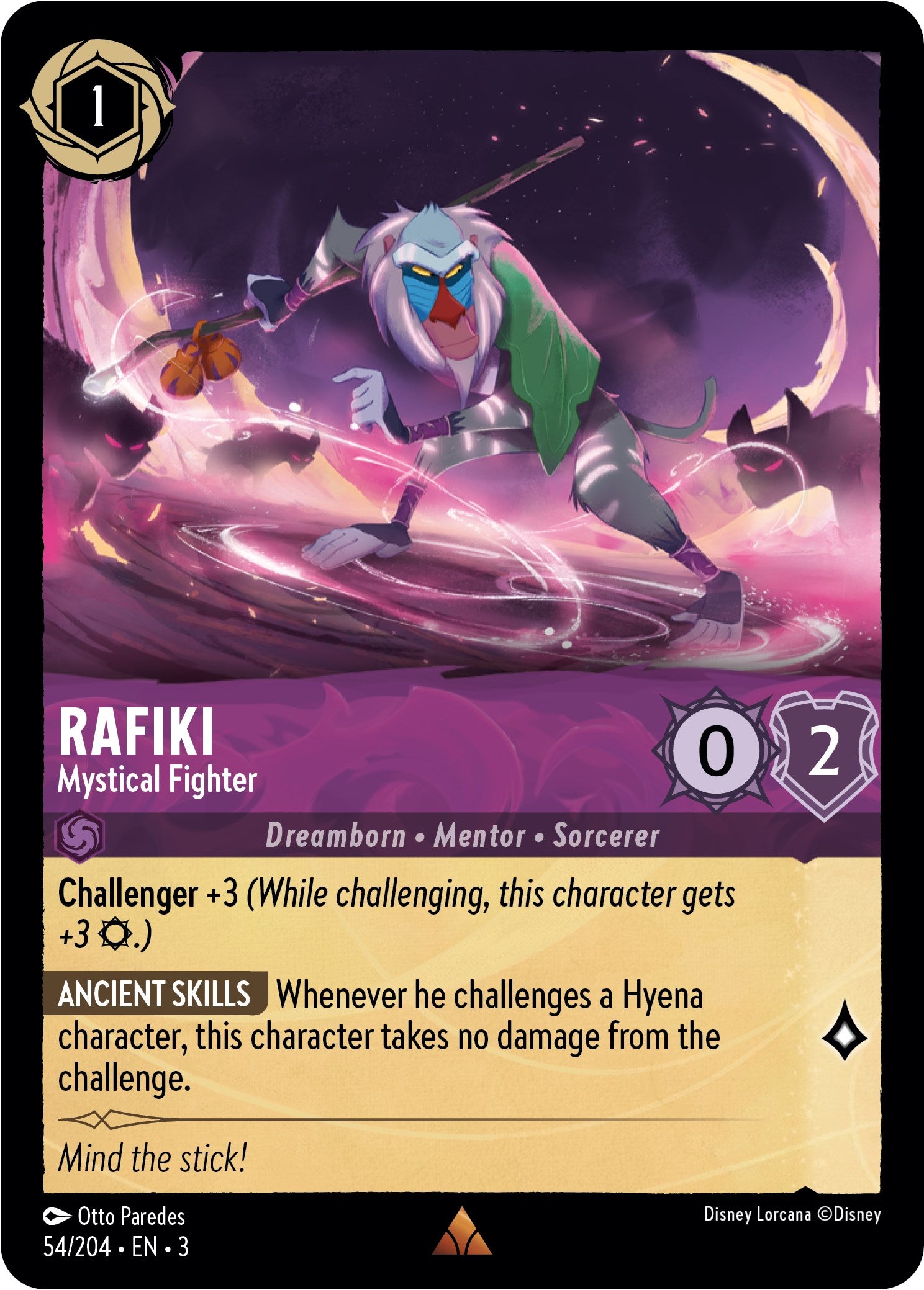 Rafiki - Mystical Fighter (54//204) [Into the Inklands] | Galactic Gamez