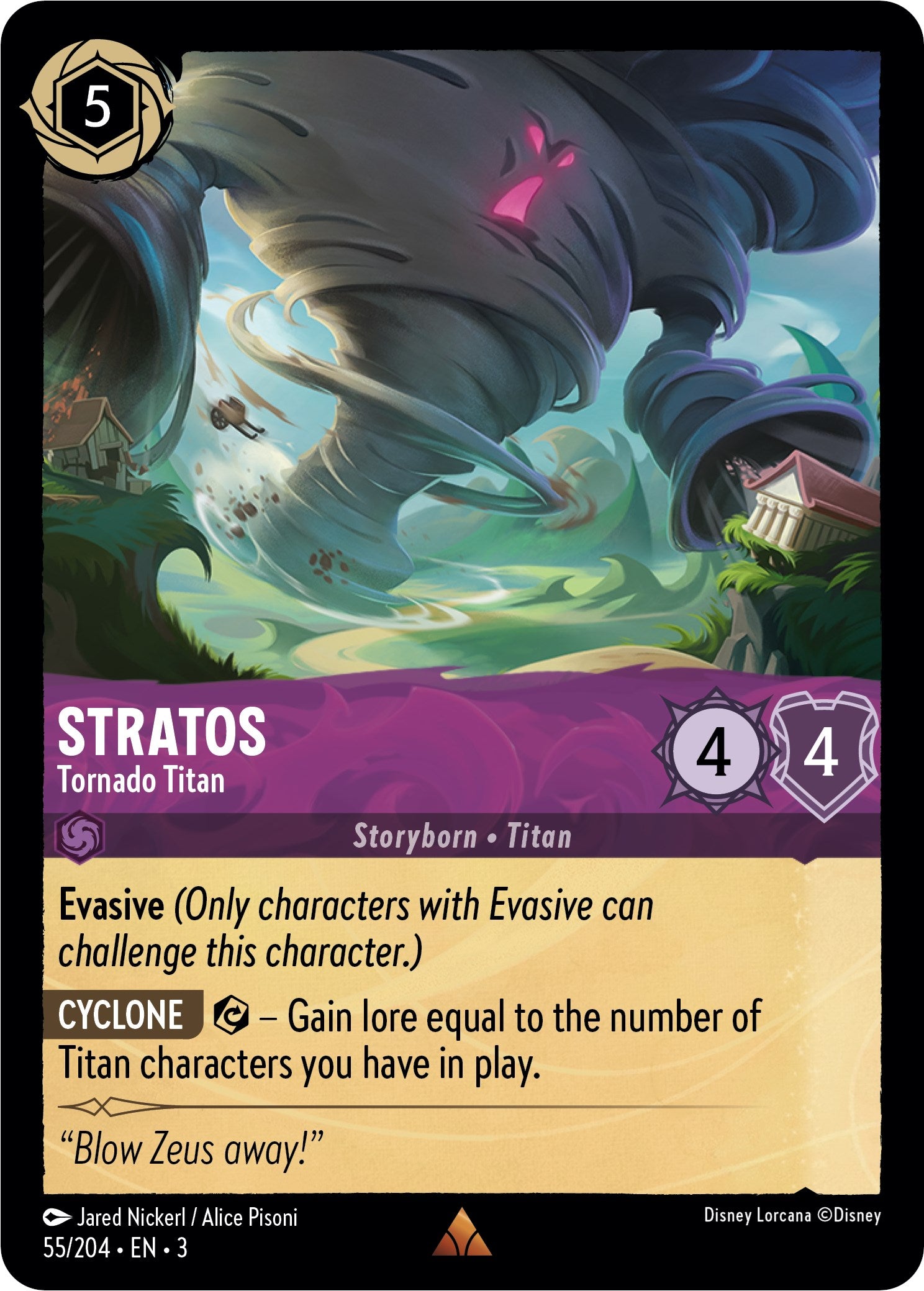 Stratos - Tornado Titan (55//204) [Into the Inklands] | Galactic Gamez