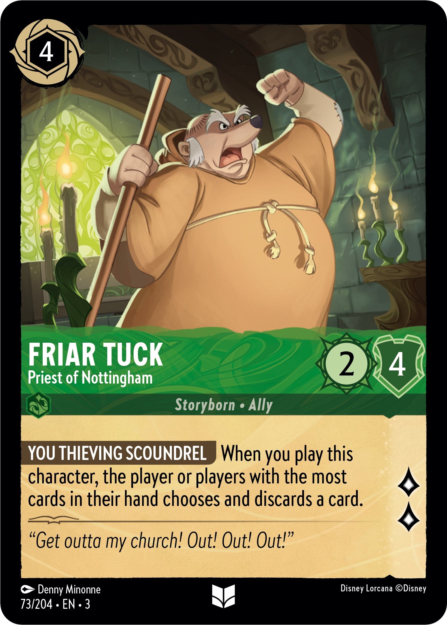 Friar Tuck - Priest of Nottingham (73/204) [Into the Inklands] | Galactic Gamez