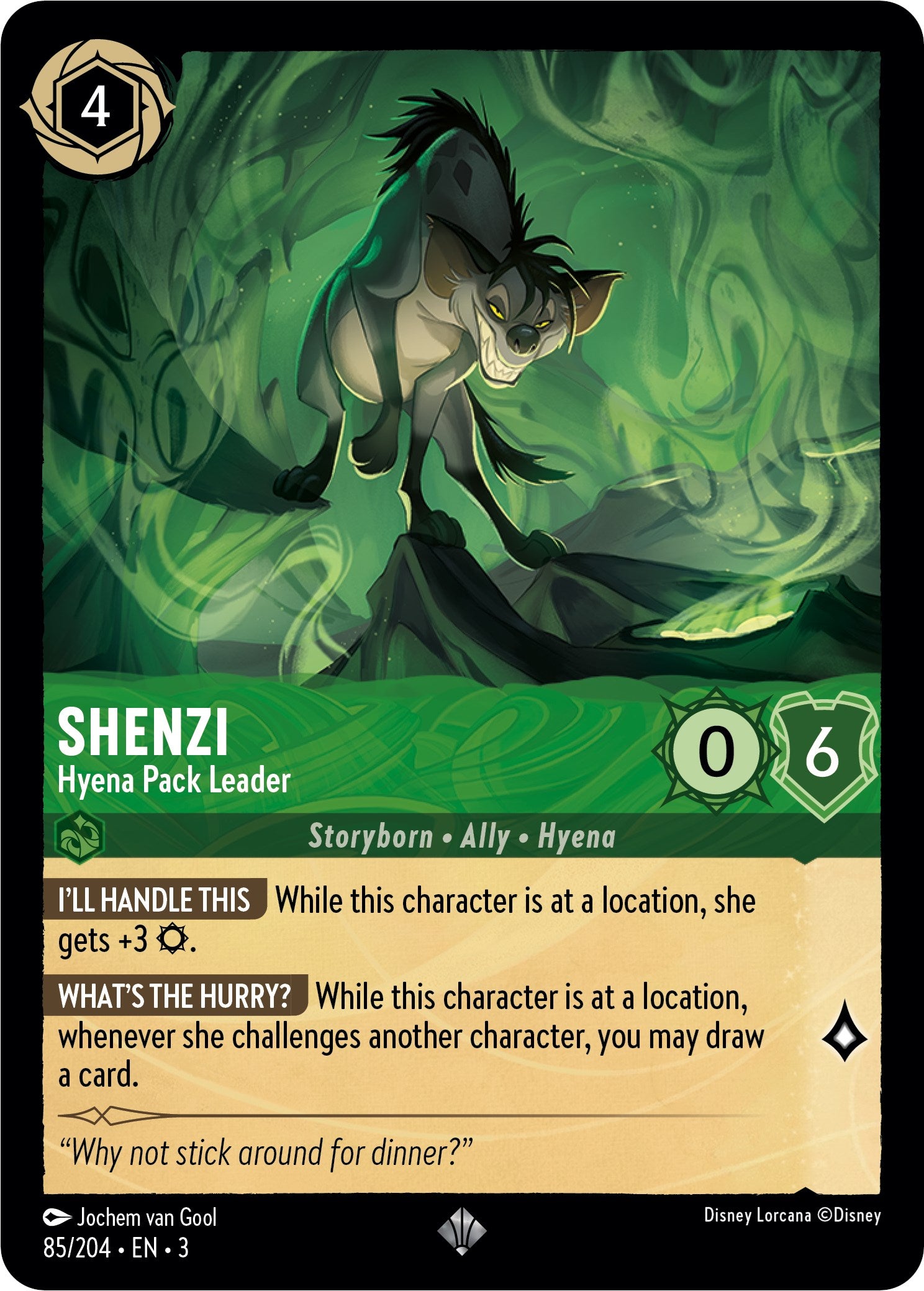 Shenzi - Hyena Pack Leader (85//204) [Into the Inklands] | Galactic Gamez