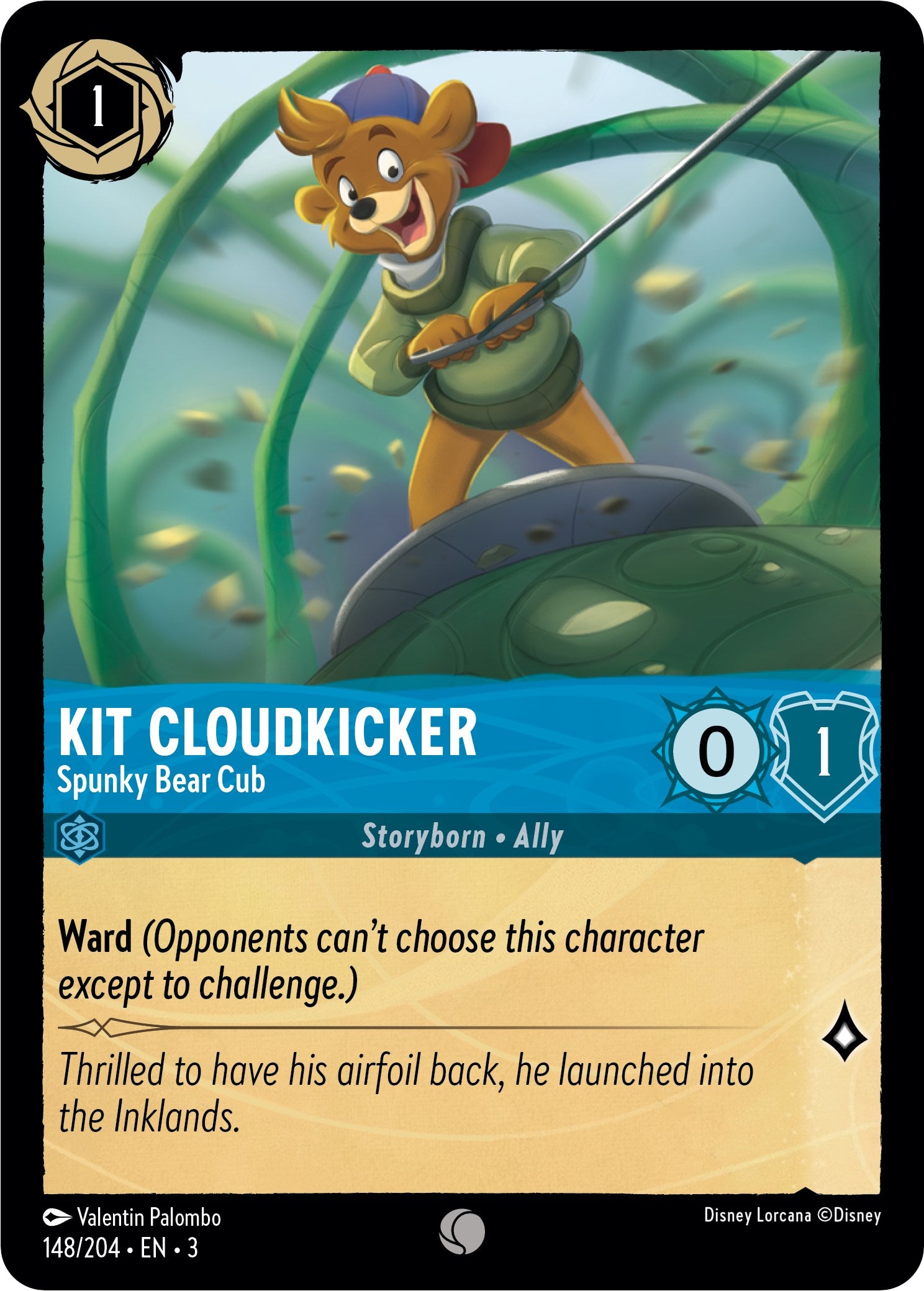 Kit Cloudkicker - Spunky Bear Cub (148/204) [Into the Inklands] | Galactic Gamez