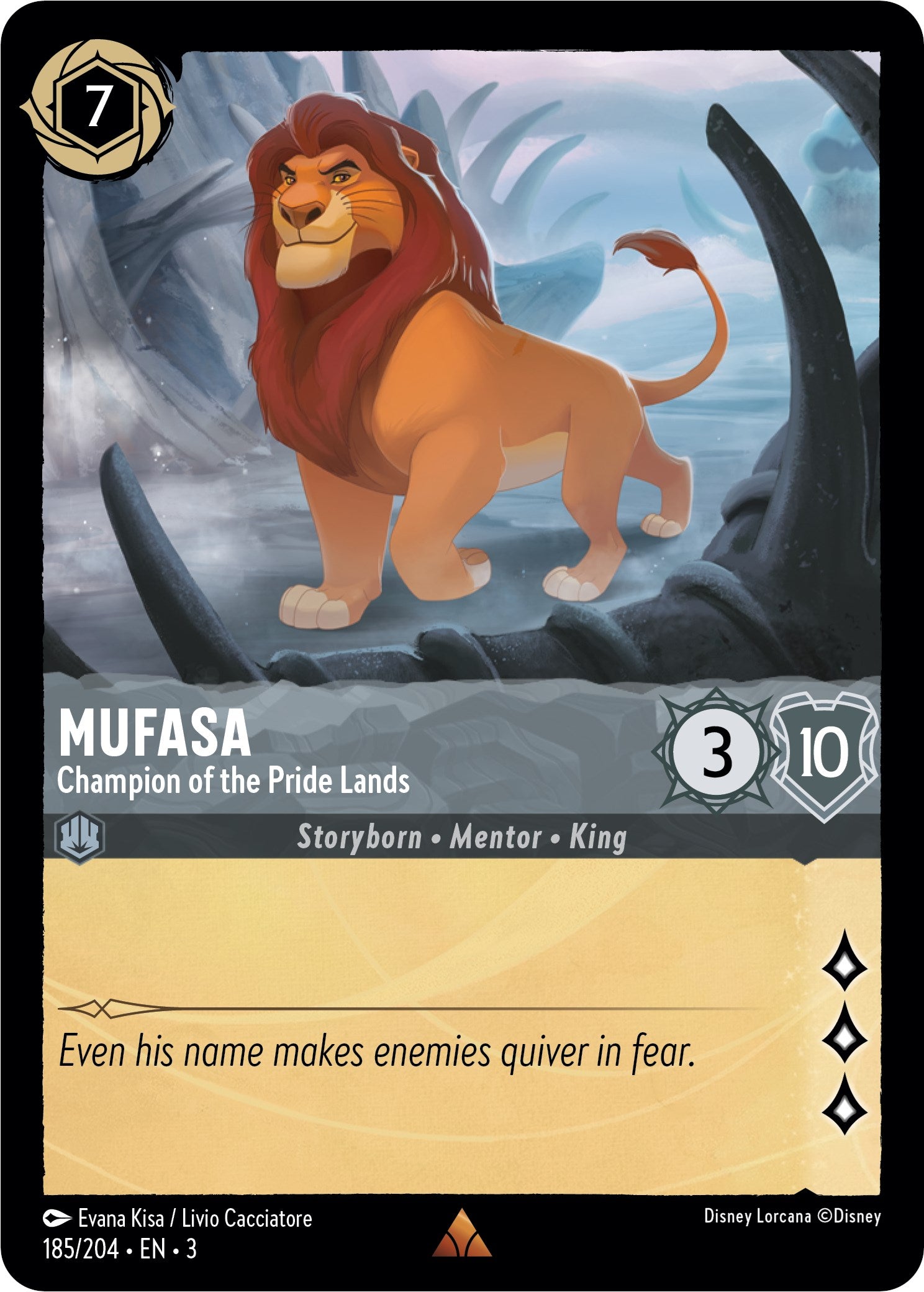 Mufasa - Champion of the Pride Lands (185/204) [Into the Inklands] | Galactic Gamez