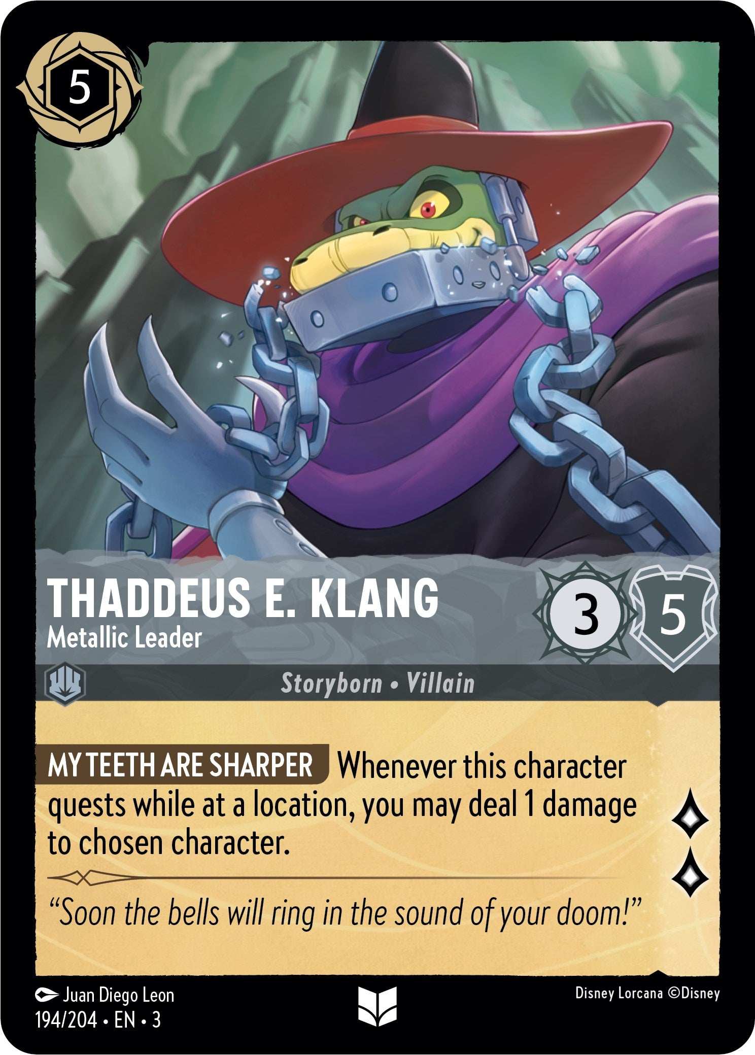 Thaddeus E. Klang - Metallic Leader (194/204) [Into the Inklands] | Galactic Gamez