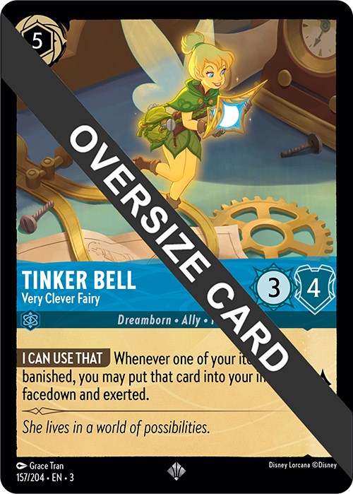 Tinker Bell - Very Clever Fairy (Oversized) (157/204) [Into the Inklands] | Galactic Gamez