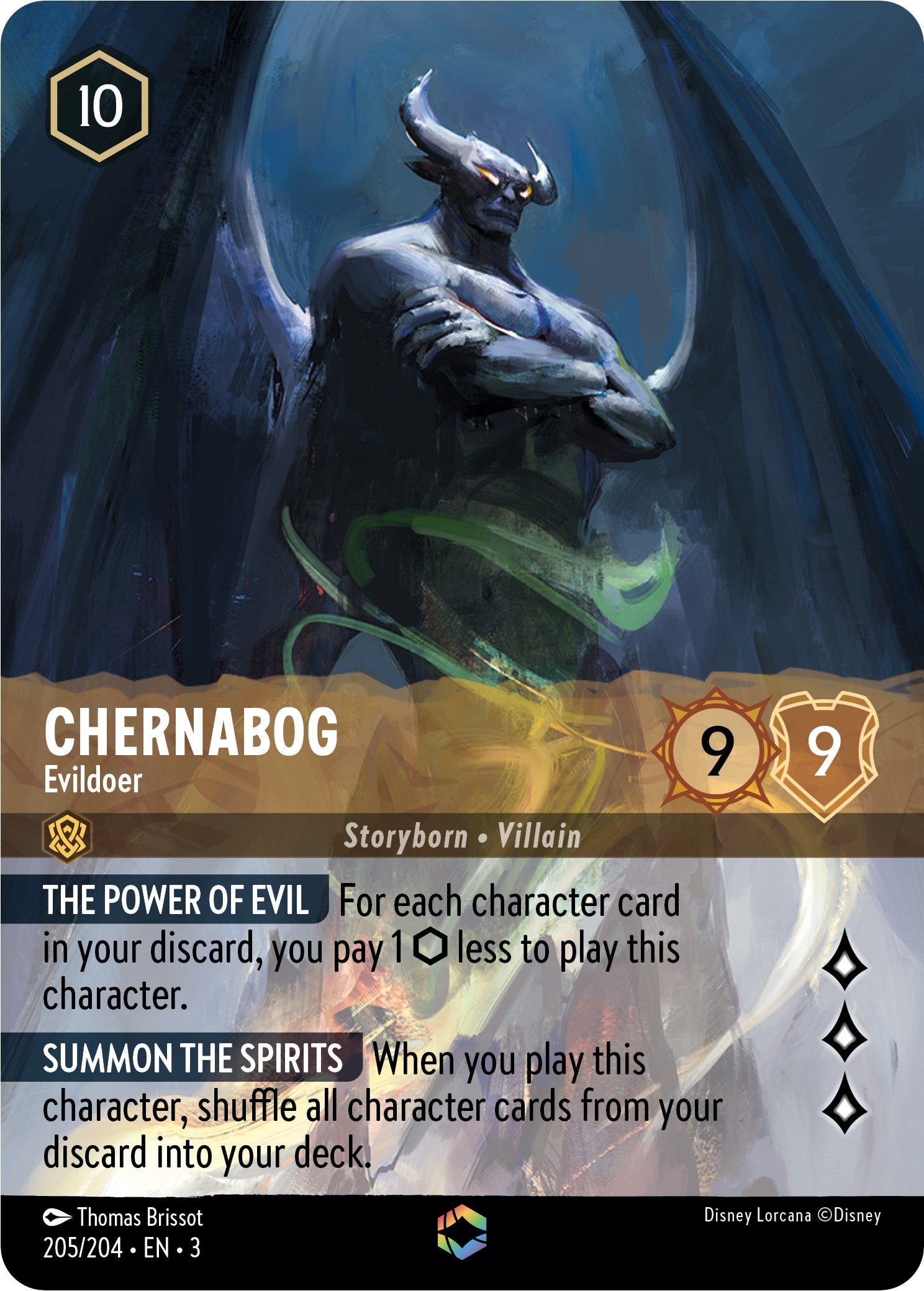 Chernabog - Evildoer (Alternate Art) (205/204) [Into the Inklands] | Galactic Gamez