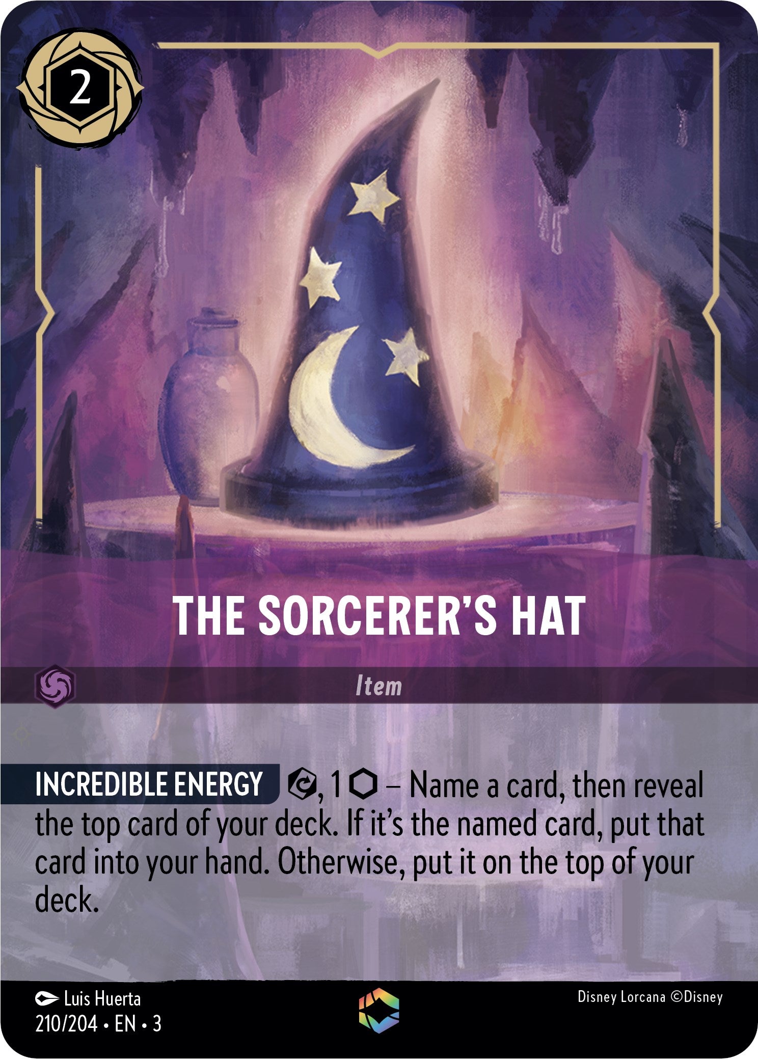 The Sorcerer's Hat (Alternate Art) (210/204) [Into the Inklands] | Galactic Gamez