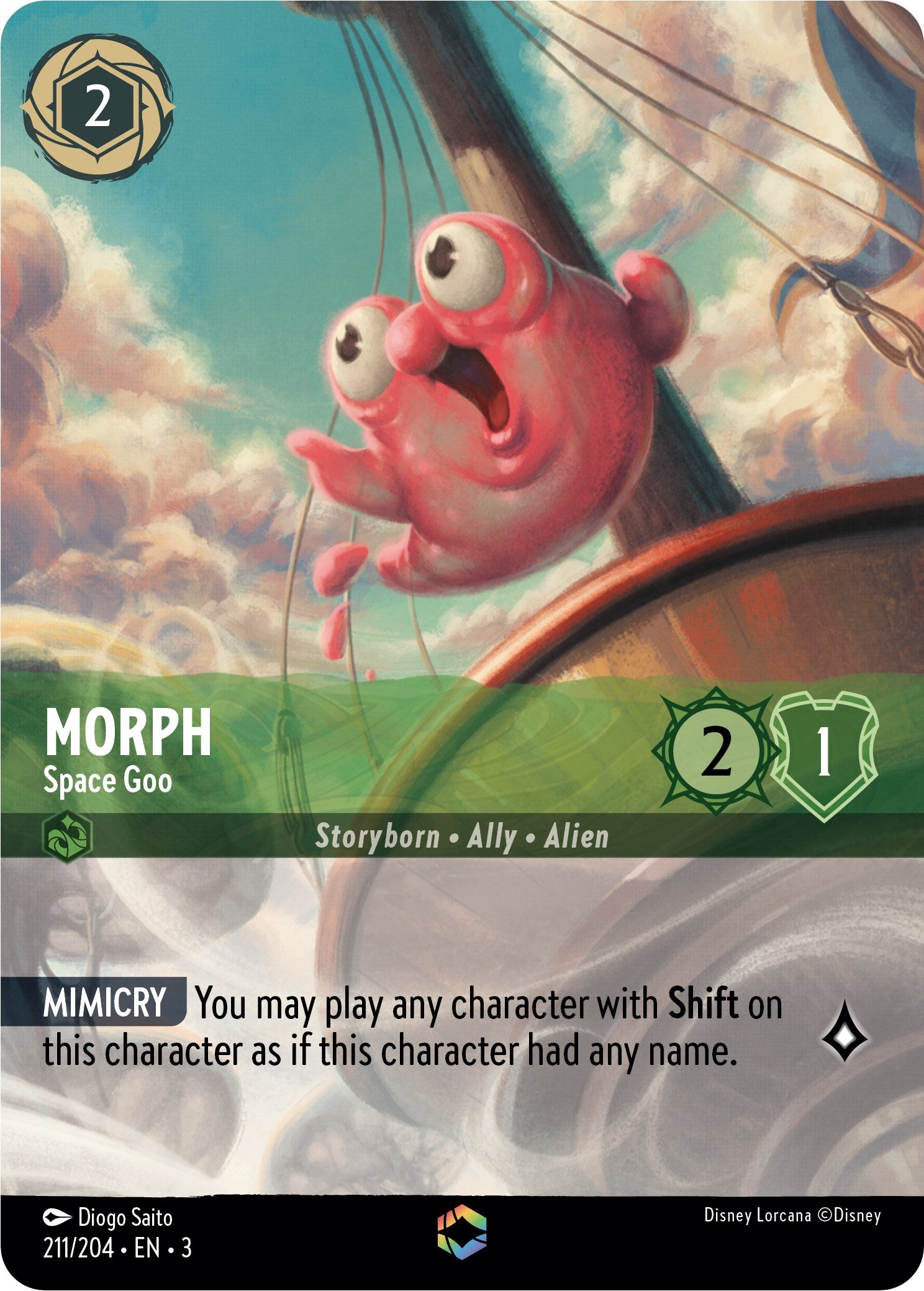 Morph - Space Goo (Alternate Art) (211/204) [Into the Inklands] | Galactic Gamez