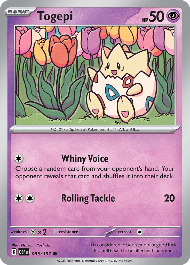 Togepi (083/197) [Scarlet & Violet: Obsidian Flames] | Galactic Gamez