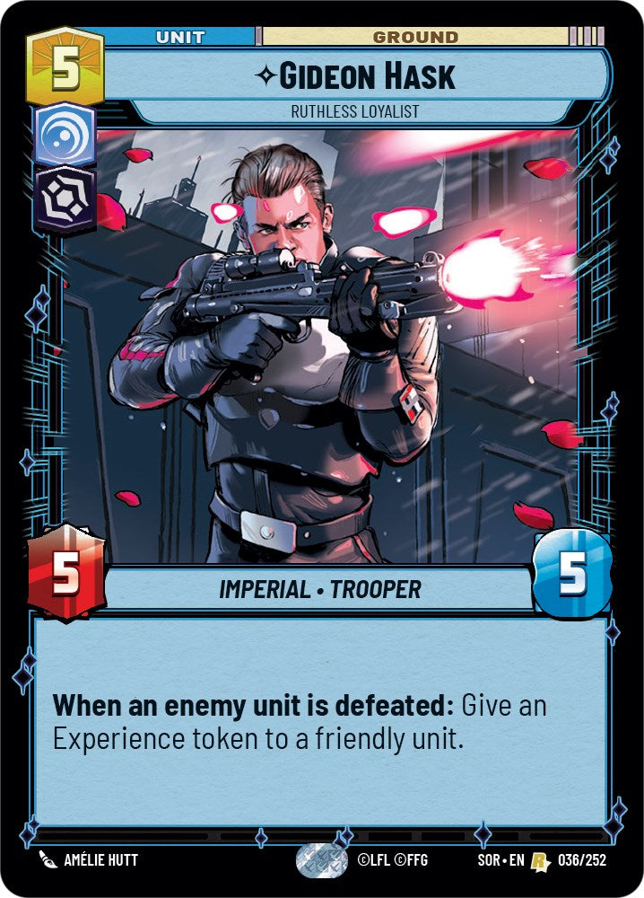 Gideon Hask - Ruthless Loyalist (036/252) [Spark of Rebellion] | Galactic Gamez