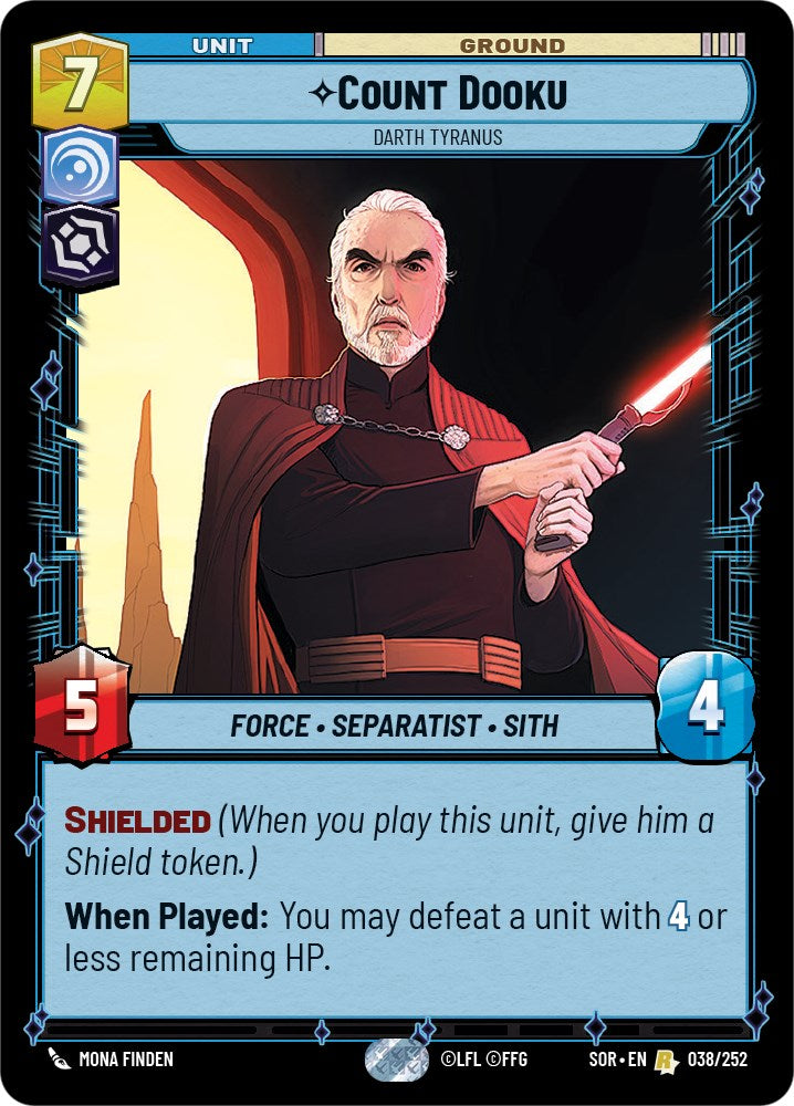 Count Dooku - Darth Tyranus (038/252) [Spark of Rebellion] | Galactic Gamez