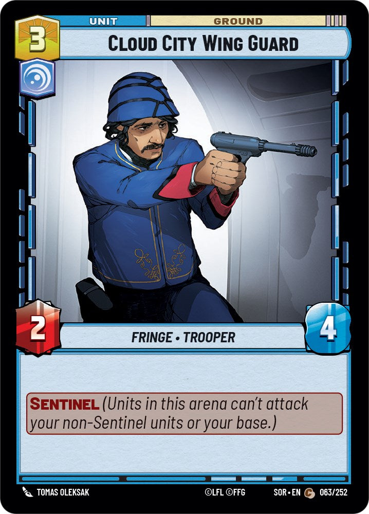 Cloud City Wing Guard (063/252) [Spark of Rebellion] | Galactic Gamez