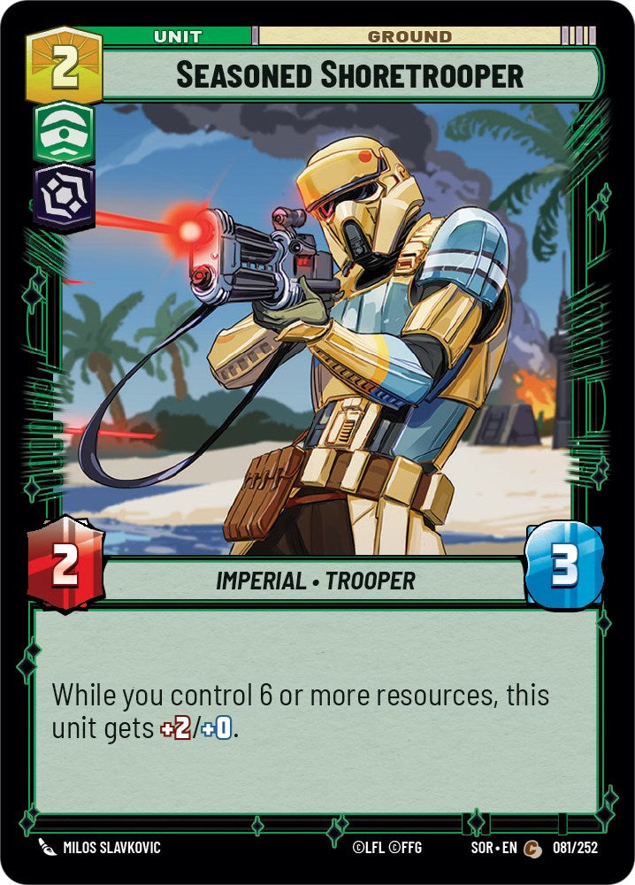 Seasoned Shoretrooper (081/252) [Spark of Rebellion] | Galactic Gamez