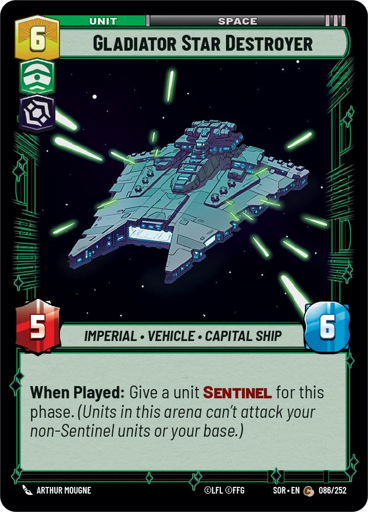 Gladiator Star Destroyer (086/252) [Spark of Rebellion] | Galactic Gamez