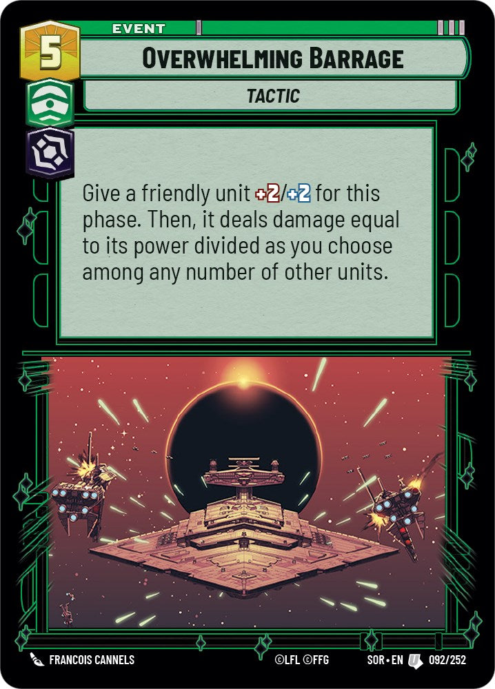 Overwhelming Barrage (092/252) [Spark of Rebellion] | Galactic Gamez