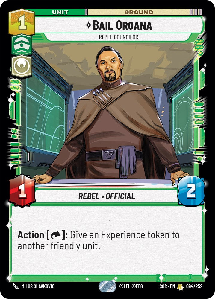 Bail Organa - Rebel Councilor (094/252) [Spark of Rebellion] | Galactic Gamez