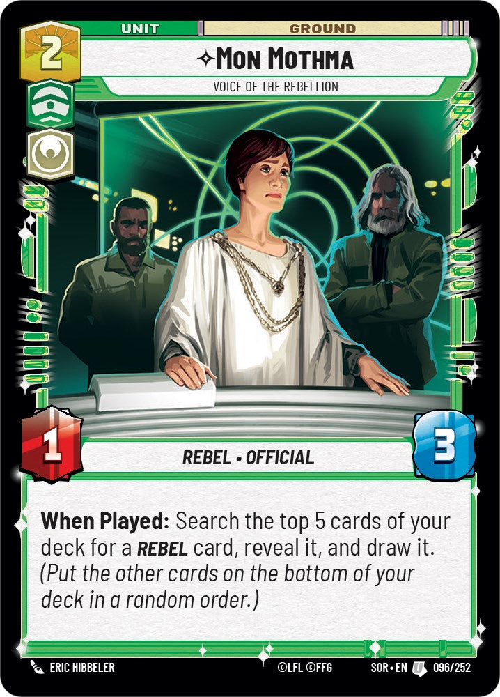 Mon Mothma - Voice of the Rebellion (096/252) [Spark of Rebellion] | Galactic Gamez