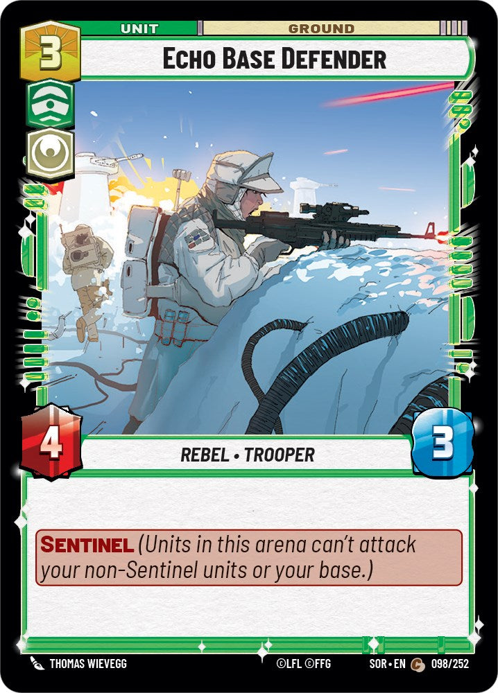 Echo Base Defender (098/252) [Spark of Rebellion] | Galactic Gamez