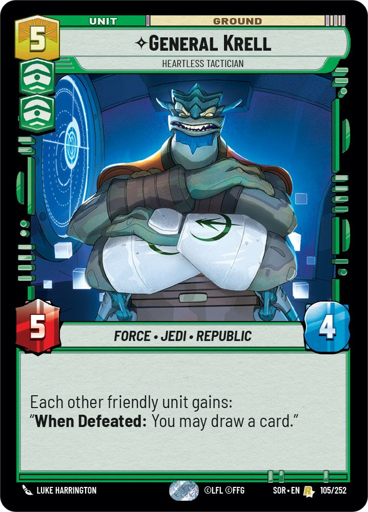 General Krell - Heartless Tactician (105/252) [Spark of Rebellion] | Galactic Gamez