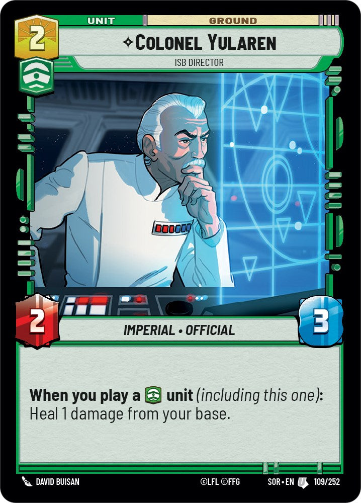 Colonel Yularen - ISB Director (109/252) [Spark of Rebellion] | Galactic Gamez