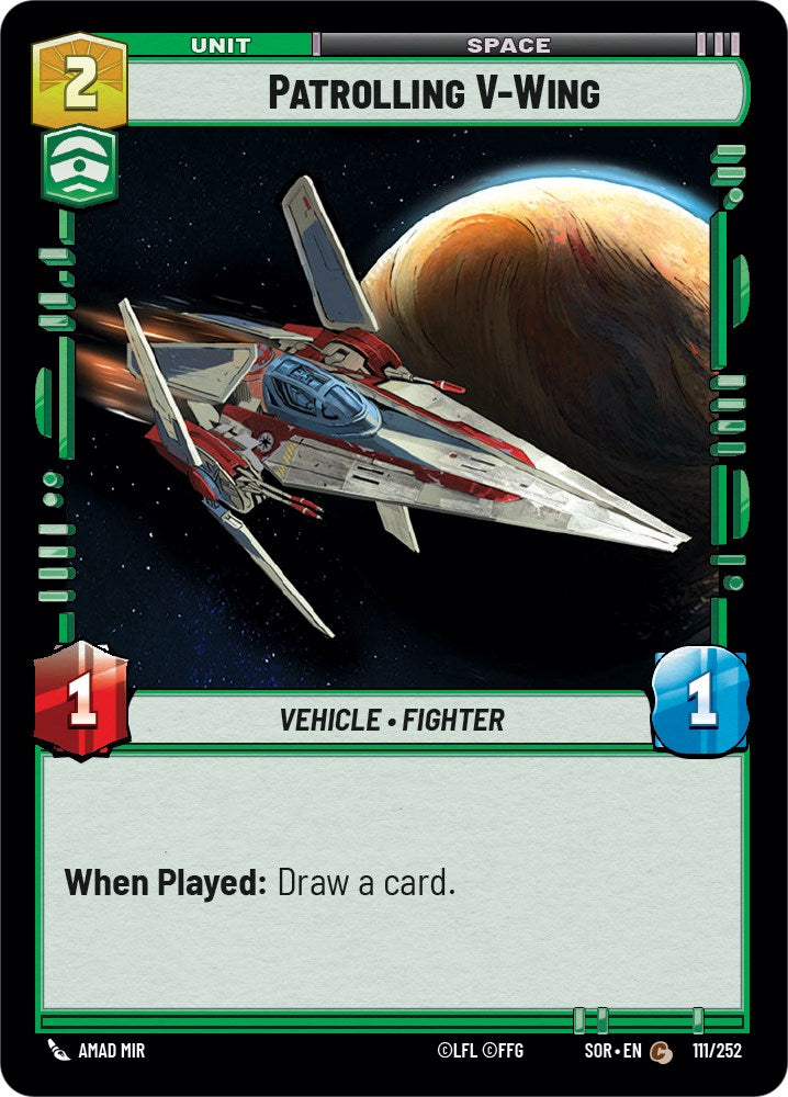 Patrolling V-Wing (111/252) [Spark of Rebellion] | Galactic Gamez