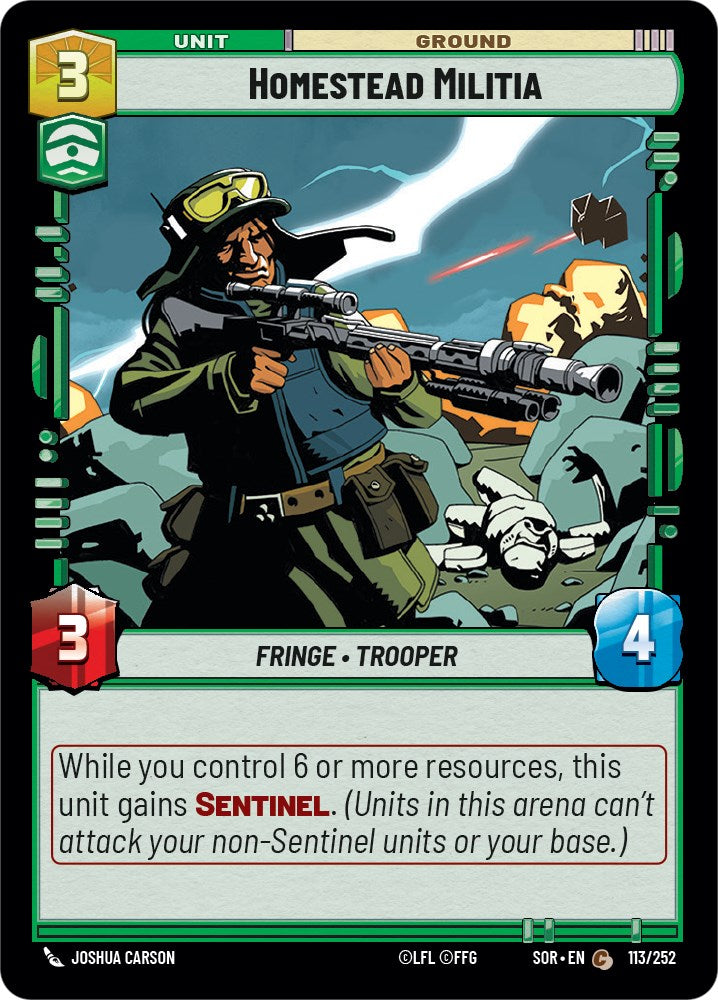 Homestead Militia (113/252) [Spark of Rebellion] | Galactic Gamez