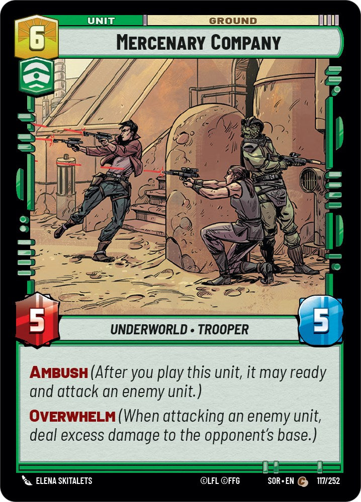 Mercenary Company (117/252) [Spark of Rebellion] | Galactic Gamez
