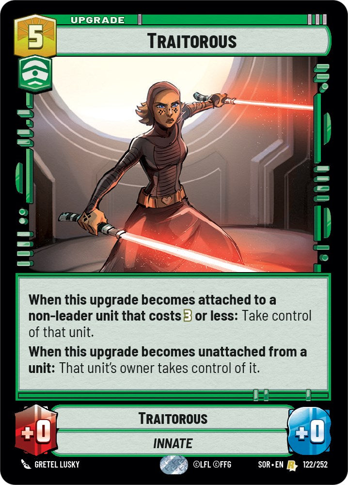 Traitorous (122/252) [Spark of Rebellion] | Galactic Gamez