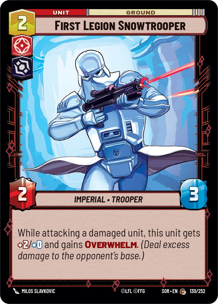 First Legion Snowtrooper (130/252) [Spark of Rebellion] | Galactic Gamez