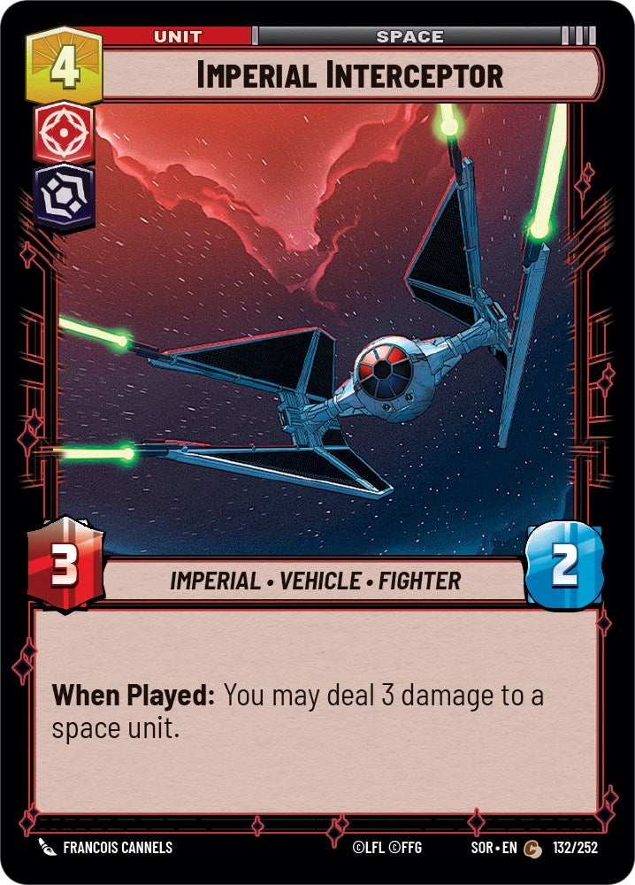 Imperial Interceptor (132/252) [Spark of Rebellion] | Galactic Gamez