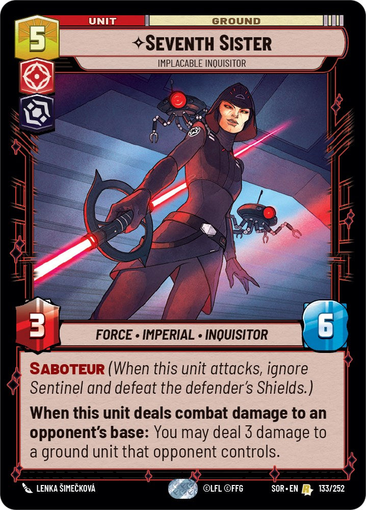 Seventh Sister - Implacable Inquisitor (133/252) [Spark of Rebellion] | Galactic Gamez