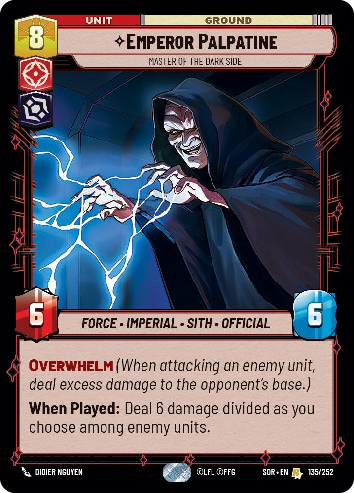 Emperor Palpatine - Master of the Dark Side (135/252) [Spark of Rebellion] | Galactic Gamez