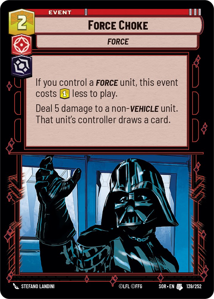 Force Choke (139/252) [Spark of Rebellion] | Galactic Gamez