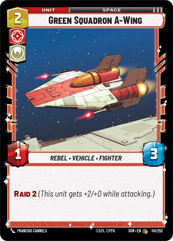 Green Squadron A-Wing (141/252) [Spark of Rebellion] | Galactic Gamez