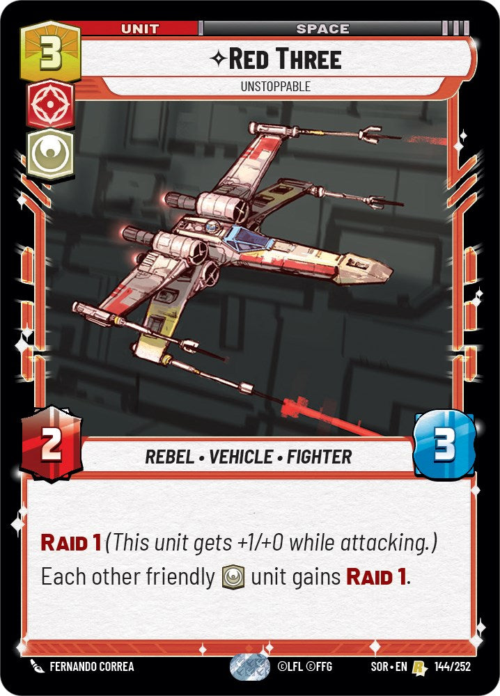 Red Three - Unstoppable (144/252) [Spark of Rebellion] | Galactic Gamez