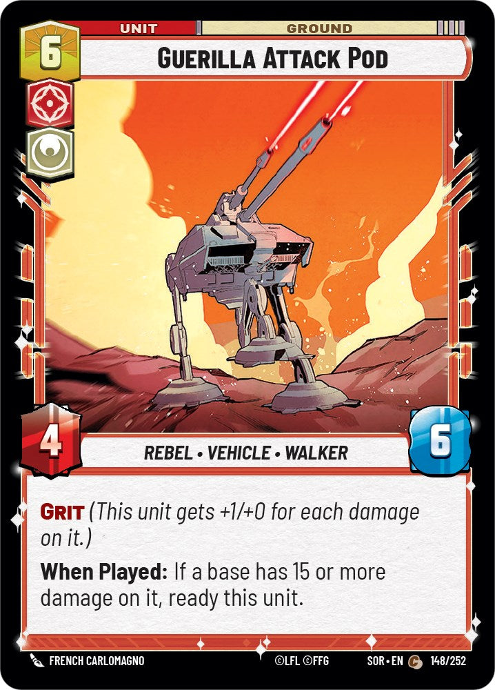 Guerilla Attack Pod (148/252) [Spark of Rebellion] | Galactic Gamez
