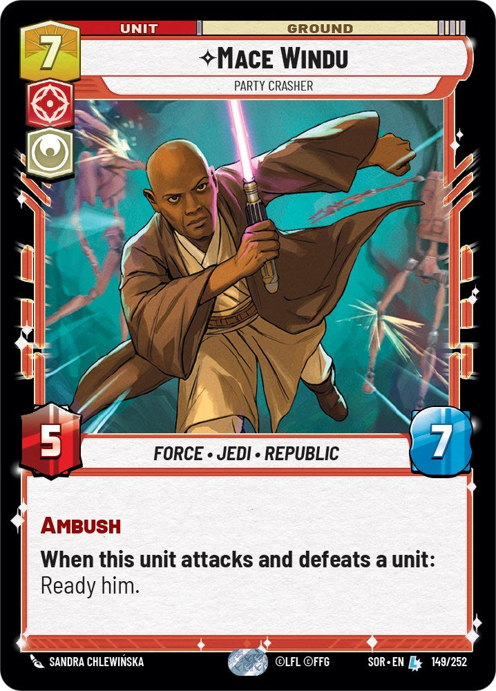 Mace Windu - Party Crasher (149/252) [Spark of Rebellion] | Galactic Gamez