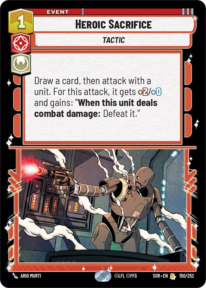 Heroic Sacrifice (150/252) [Spark of Rebellion] | Galactic Gamez