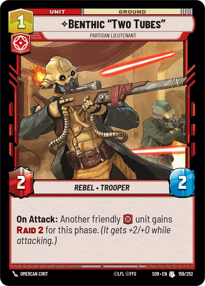 Benthic "Two Tubes" - Partisan Lieutenant (156/252) [Spark of Rebellion] | Galactic Gamez