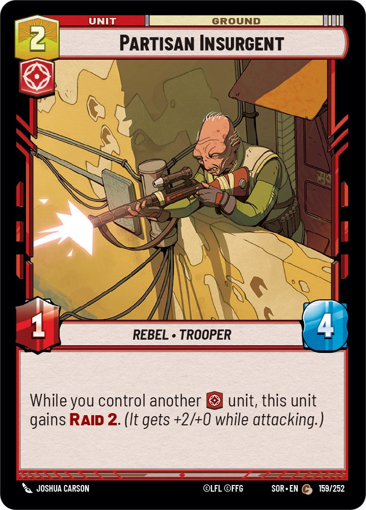 Partisan Insurgent (159/252) [Spark of Rebellion] | Galactic Gamez