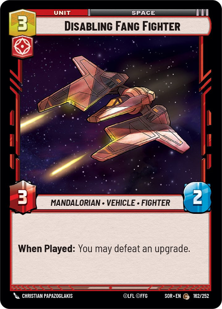 Disabling Fang Fighter (162/252) [Spark of Rebellion] | Galactic Gamez