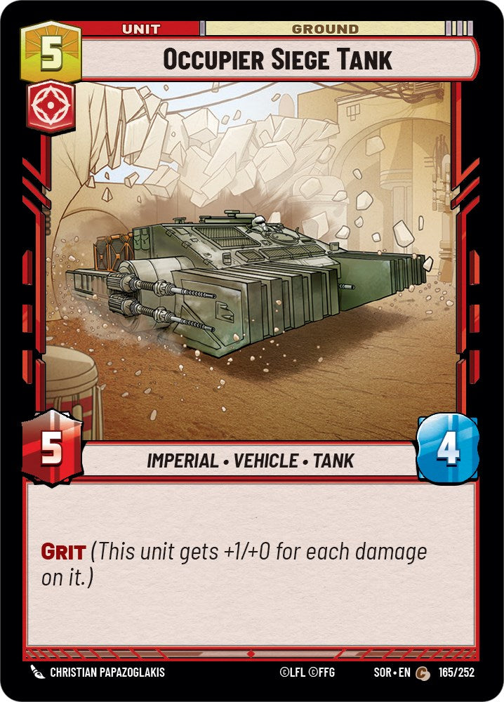 Occupier Siege Tank (165/252) [Spark of Rebellion] | Galactic Gamez