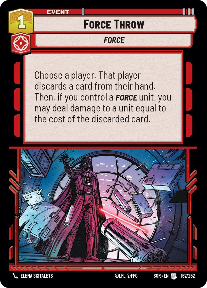 Force Throw (167/252) [Spark of Rebellion] | Galactic Gamez