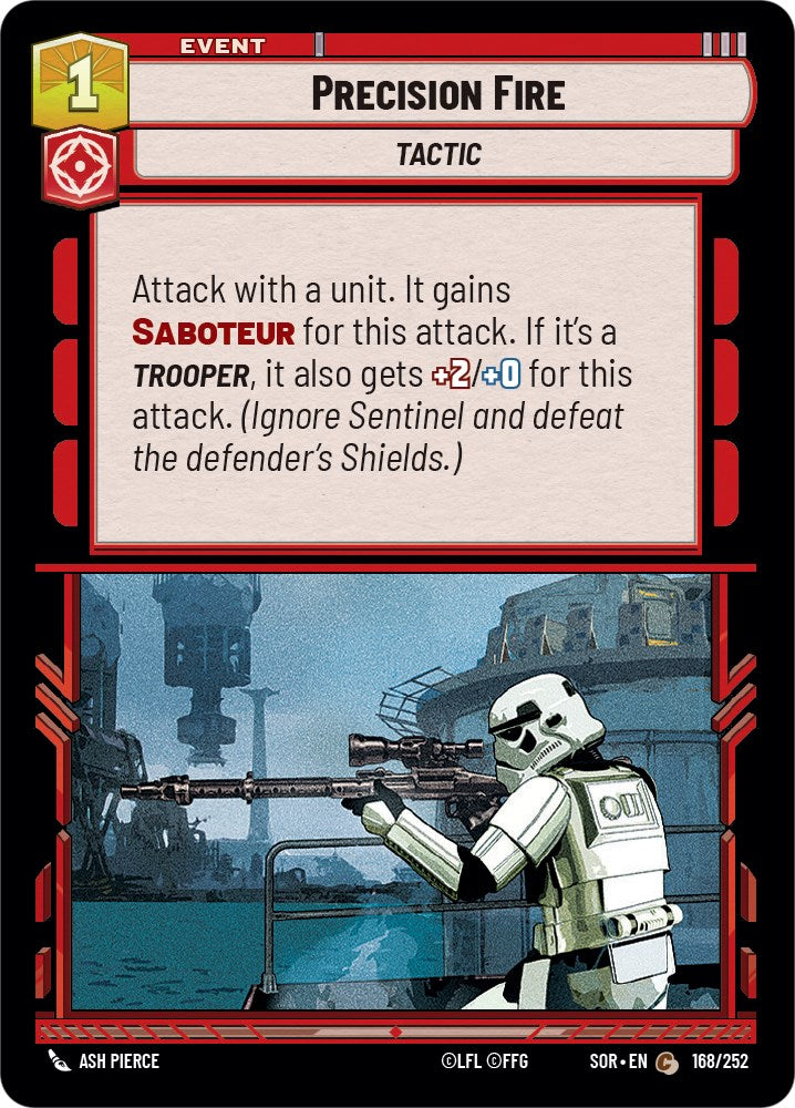 Precision Fire (168/252) [Spark of Rebellion] | Galactic Gamez