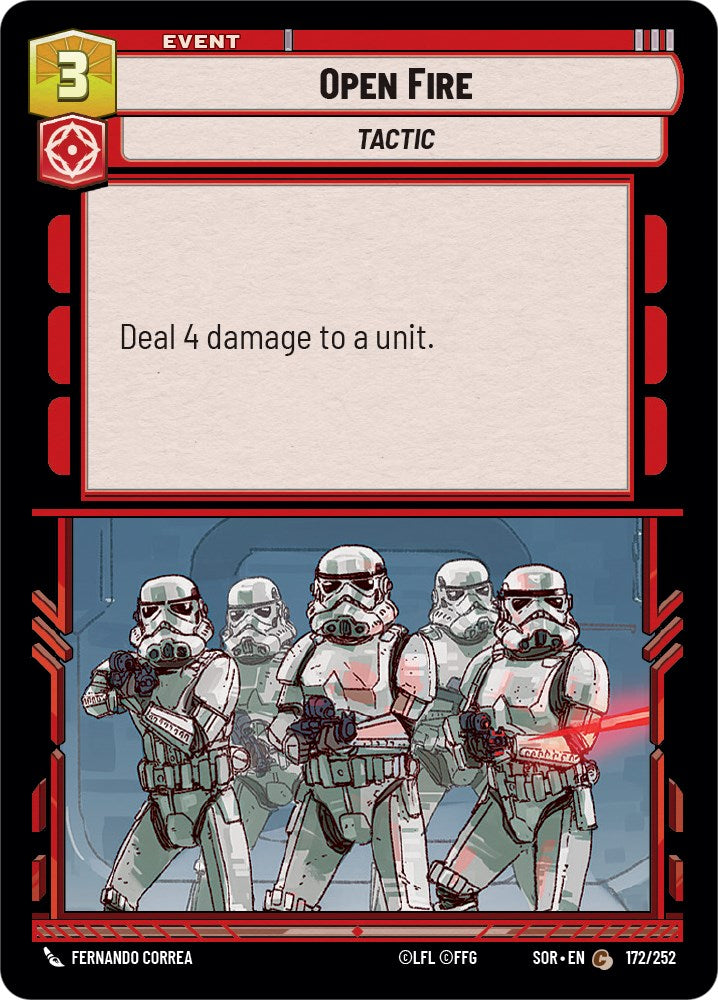 Open Fire (172/252) [Spark of Rebellion] | Galactic Gamez
