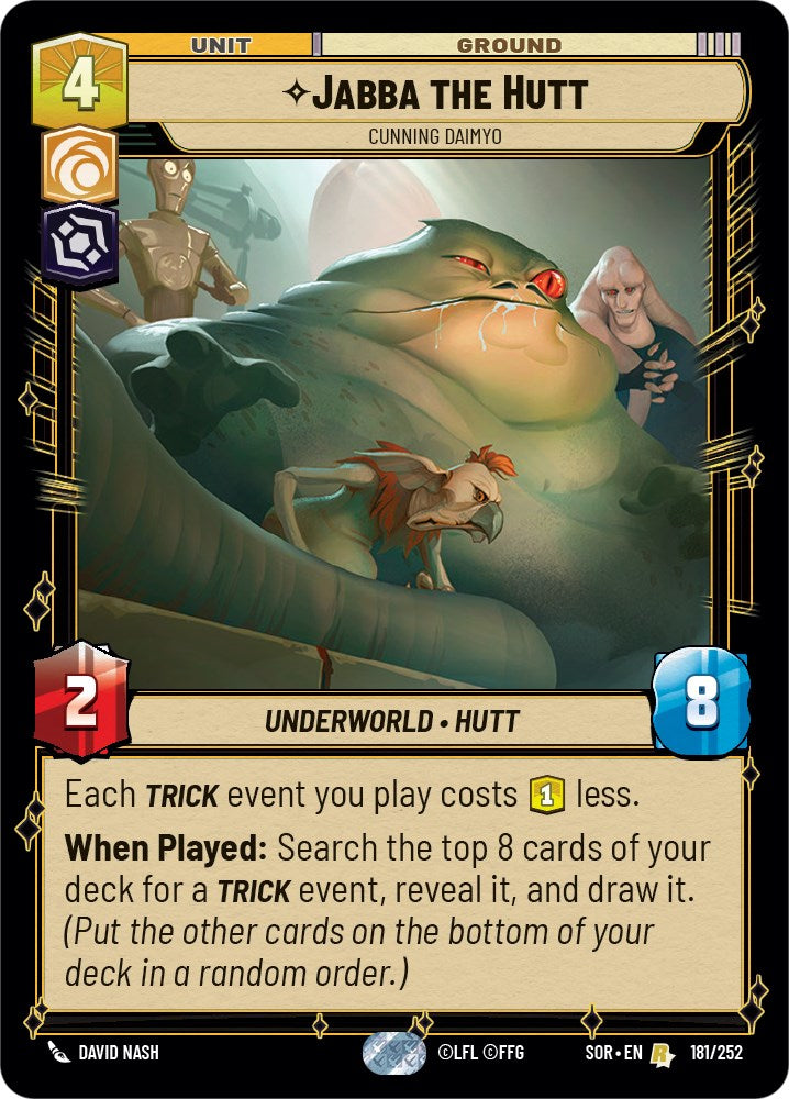 Jabba the Hutt - Cunning Daimyo (181/252) [Spark of Rebellion] | Galactic Gamez